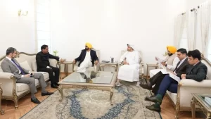 UAE राजदूत ने CM मान से की मुलाकात, व्यापार, वाणिज्य और हवाई संपर्क पर हुई चर्चा
