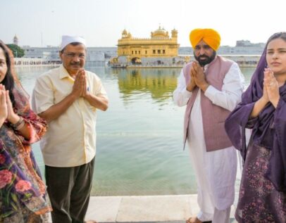 गोल्डन टेंपल पहुंचे अरविंद केजरीवाल और CM भगवंत मान: माथा टेक कर शुकराना अदा किया, बोले- दिल्ली की अदालत ने खारिज किए आरोप