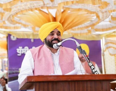 CM भगवंत मान ने धुसी बांध लिंक रोड का किया शिलान्यास, 15 गांवों के हजारों लोगों को मिलेगी राहत