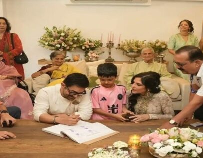 आमिर खान ने गौरी स्प्रैट से रचाई शादी, मुंबई में निजी समारोह में लिए सात फेरे; सामने आई पहली तस्वीर